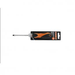 SKI - สกี จำหน่ายสินค้าหลากหลาย และคุณภาพดี | KENDO 20285 ไขควงปากแบน ปากดำ (ก้านกลม+ด้ามหุ้มยาง)ขนาด 6นิ้ว(150mm.)xแกน 8mm.